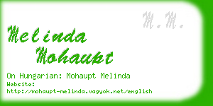 melinda mohaupt business card